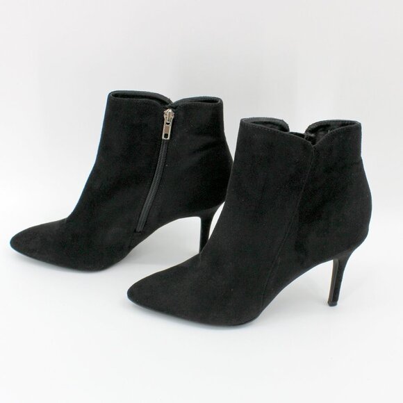 Zigi Soho Shoes - Zigi Soho Savida Ankle Boots Black Suede Slim Heeled Booties Size 8